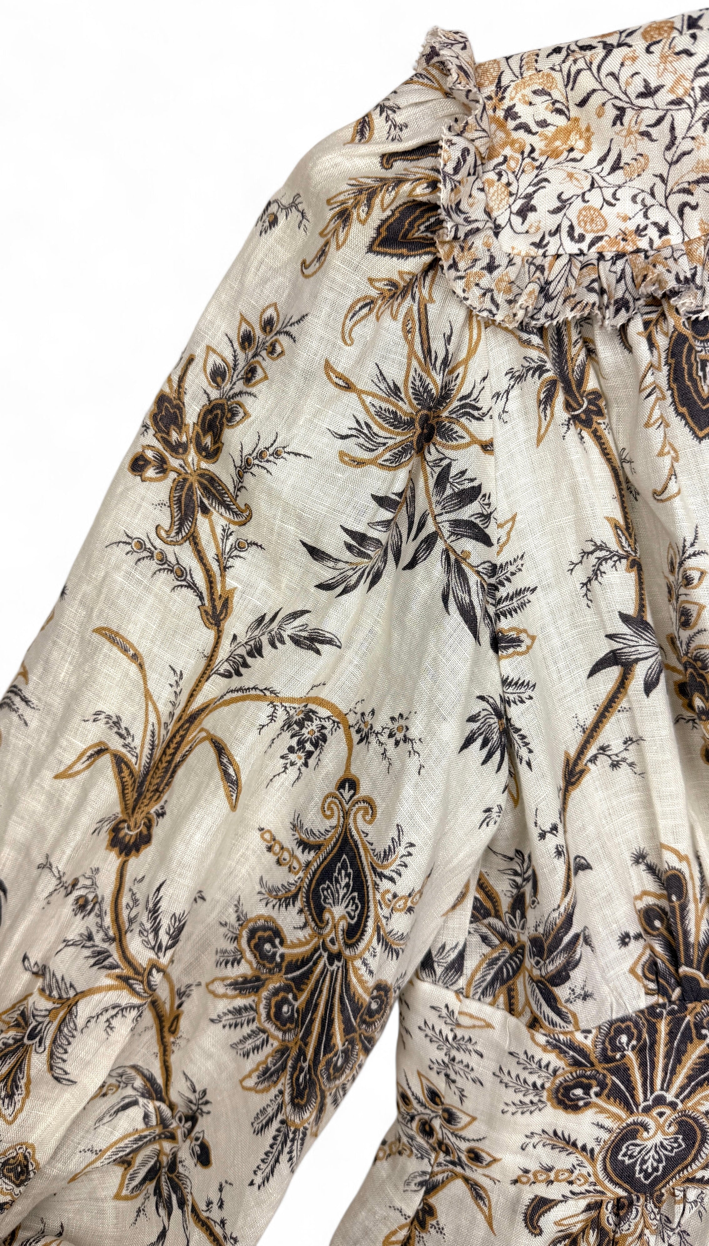 Linen Floral Mini Dress | Zimmermann