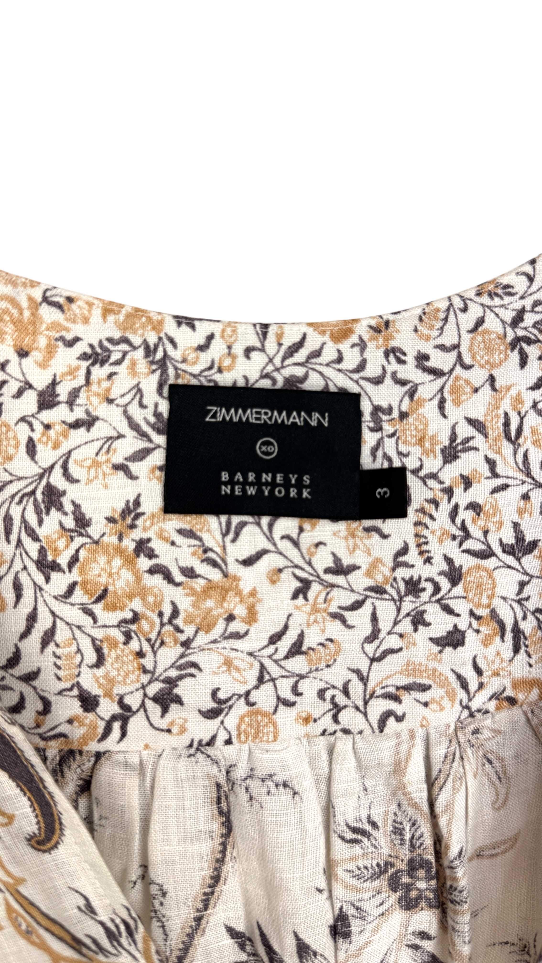 Linen Floral Mini Dress | Zimmermann