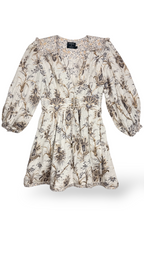 Linen Floral Mini Dress | Zimmermann