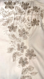 Embroidered Floral Mini Dress – XS