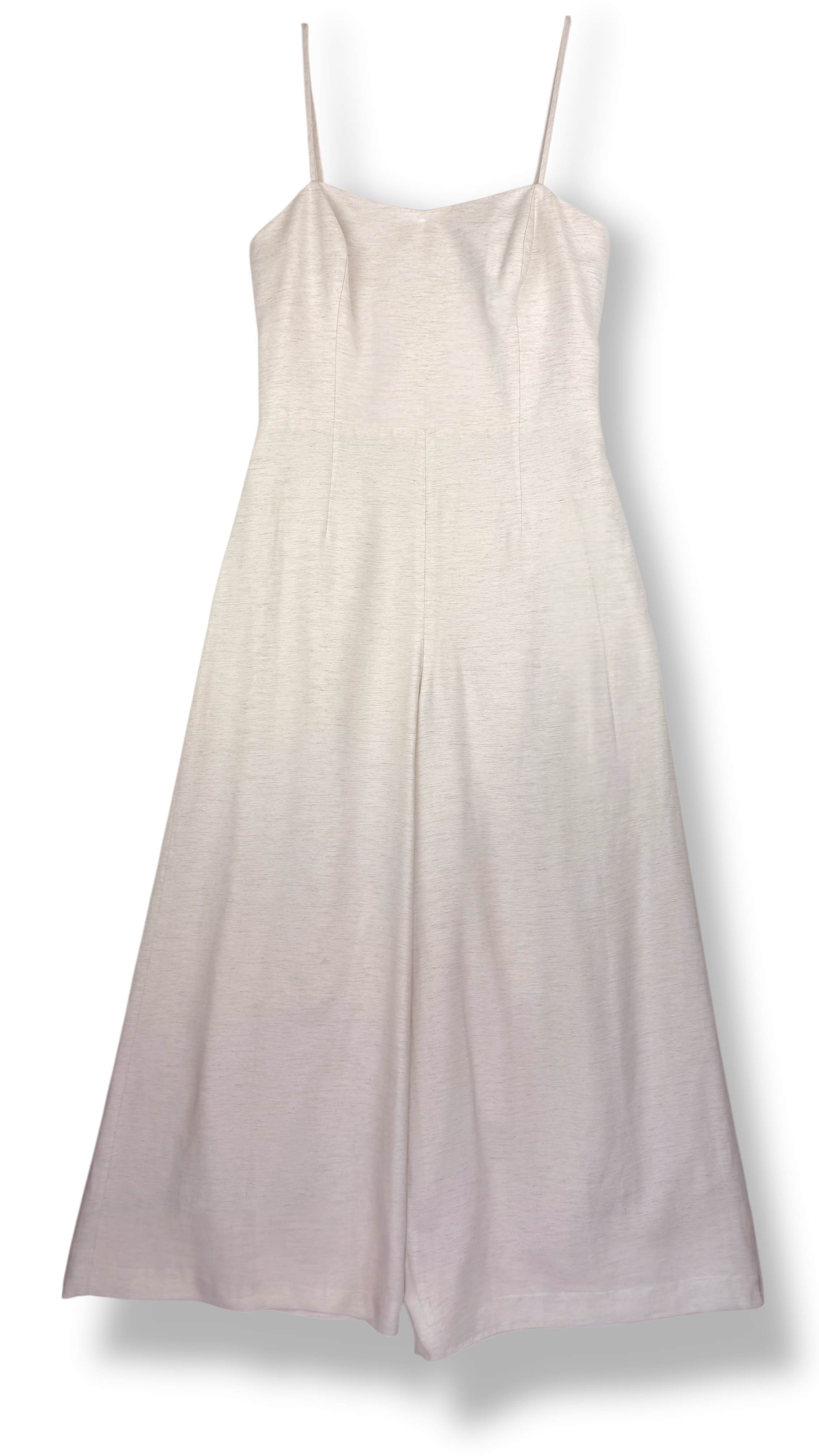 Wide-leg Culotte Jumpsuit – Off-white | Club Monaco