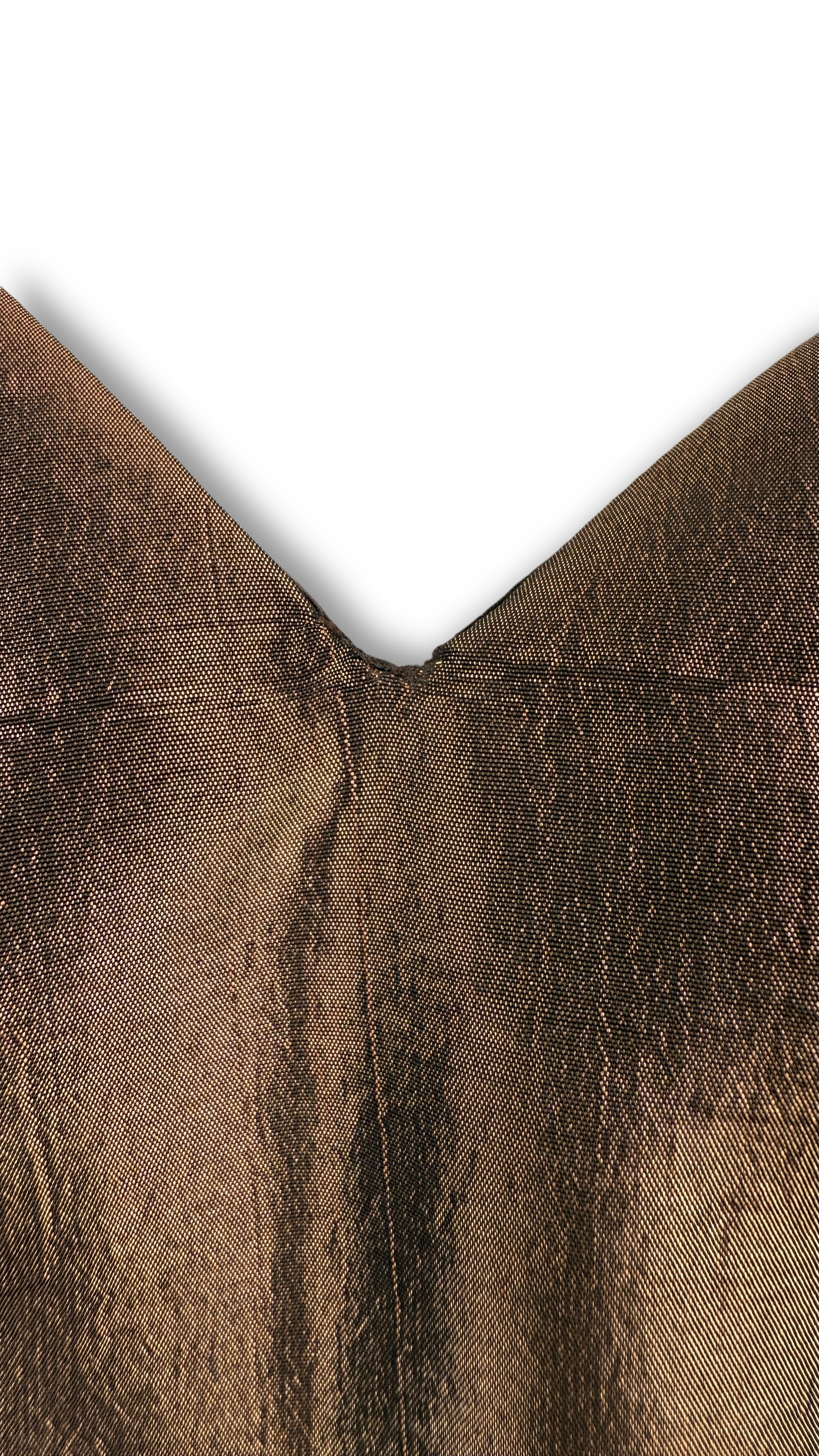 Metallic Brown Structured Corset Top | Santiago Sanchez