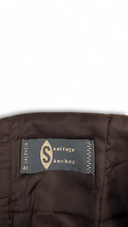 Metallic Brown Structured Corset Top | Santiago Sanchez